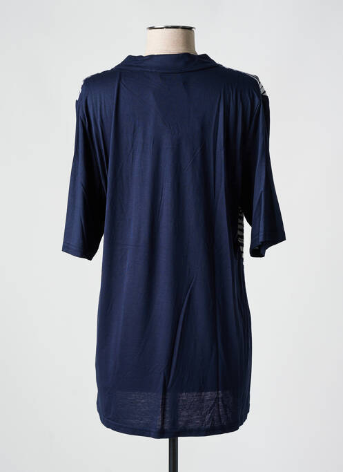 Tunică mâneci scurte albastru DEOMINO femeie