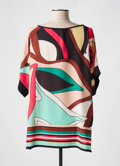 Tunică mâneci scurte negru TELMAIL femeie