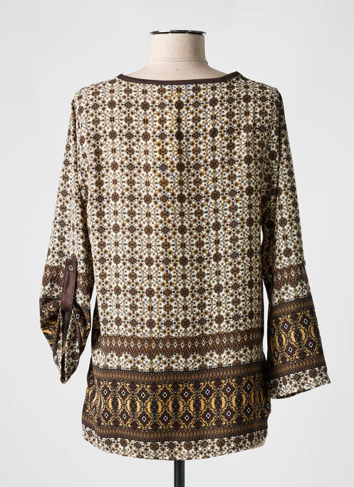 Tunică mâneci lungi maro HALOGENE femeie