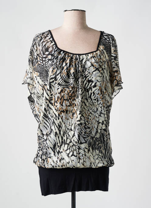 Tunică mâneci scurte negru ZANTE femeie