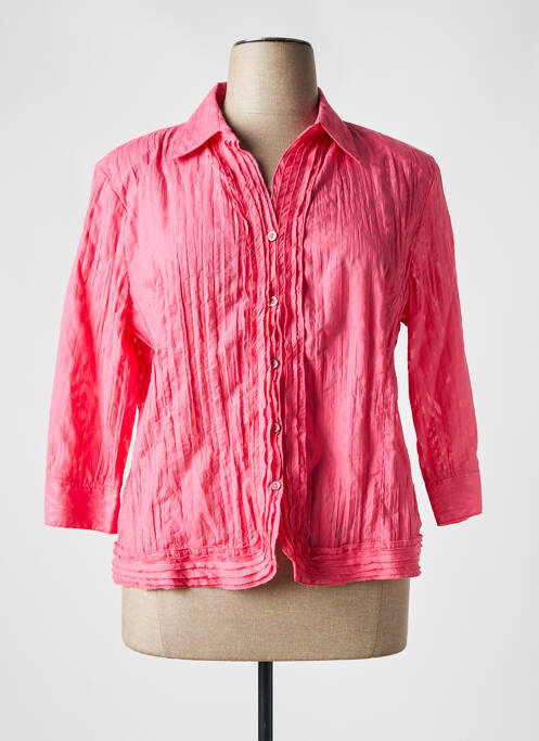 Cămașă croială cambrată mâneci 3/4 roz OSCAR B femme