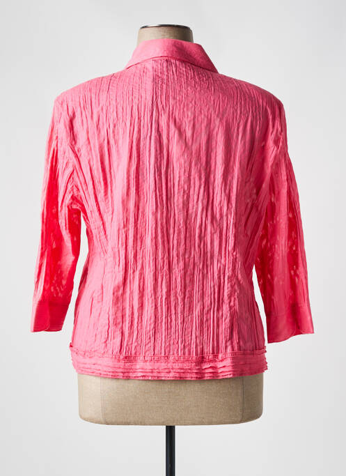 Cămașă croială cambrată mâneci 3/4 roz OSCAR B femme