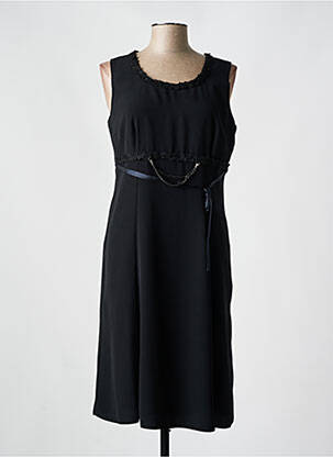 Rochie midi fără mâneci fără mâneci negru PARISIENNES femeie