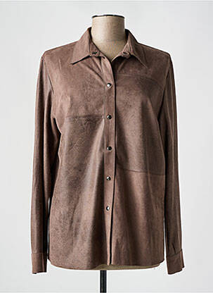 Cămașă maro FEMMES JE VOUS AIME femeie