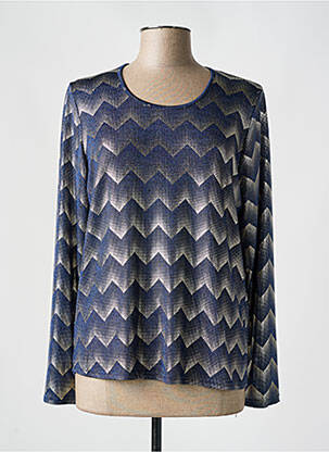 Top albastru UN TEMPS POUR ELLE femeie