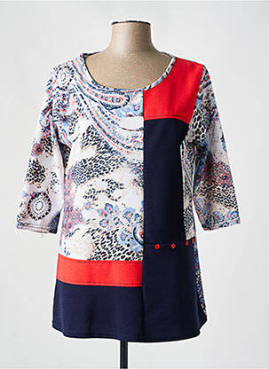 Tunică mâneci scurte albastru HALOGENE femeie