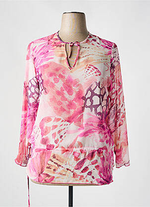 Tunică mâneci lungi roz CLAUDE DE SAIVRE femeie