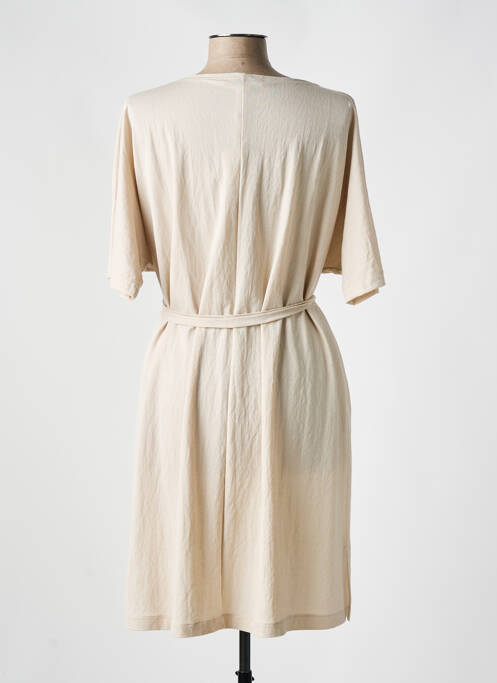 Rochie midi bej FRANCK ANNA femeie