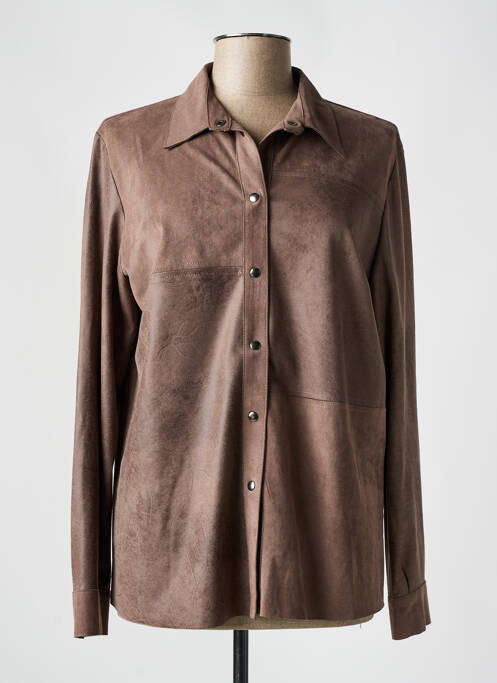 Cămașă maro FEMMES JE VOUS AIME femeie