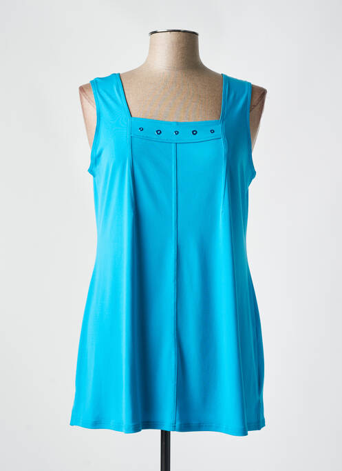 Tunică fără mâneci albastru TELMAIL femeie