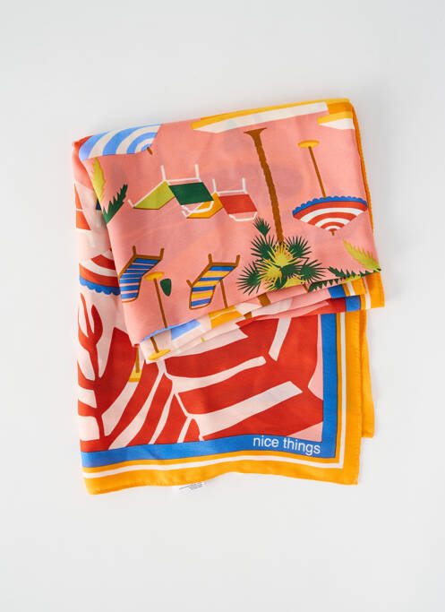 Eșarfă roz NICE THINGS femeie