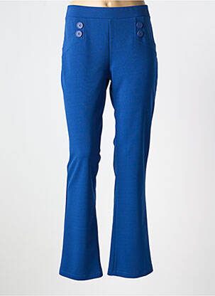 Pantalon evazat albastru HALOGENE femeie