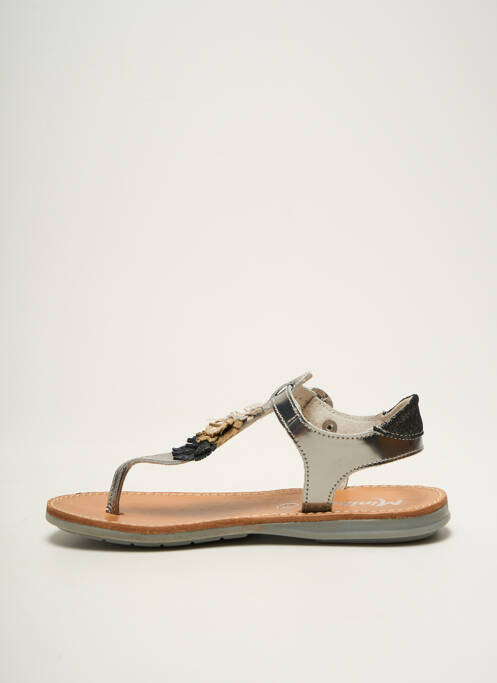 Șlapi argintiu MINIBEL fată