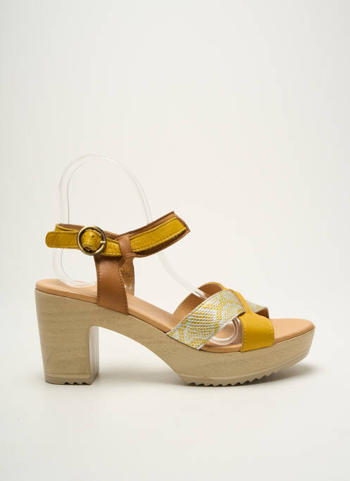 Sandale/Pantofi decupați galben MKD femeie