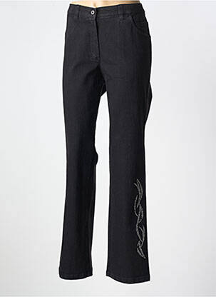 Blugi cu croială dreaptă negru KJBRAND femeie