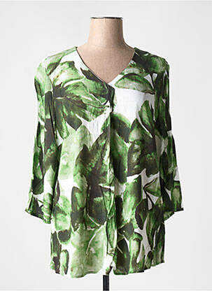 Tunică mâneci lungi țesătură crep verde SEE YOU femeie