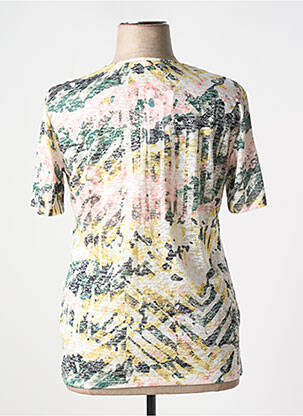 Tricou imprimeu fantezie mâneci scurte verde GRIFFON femeie