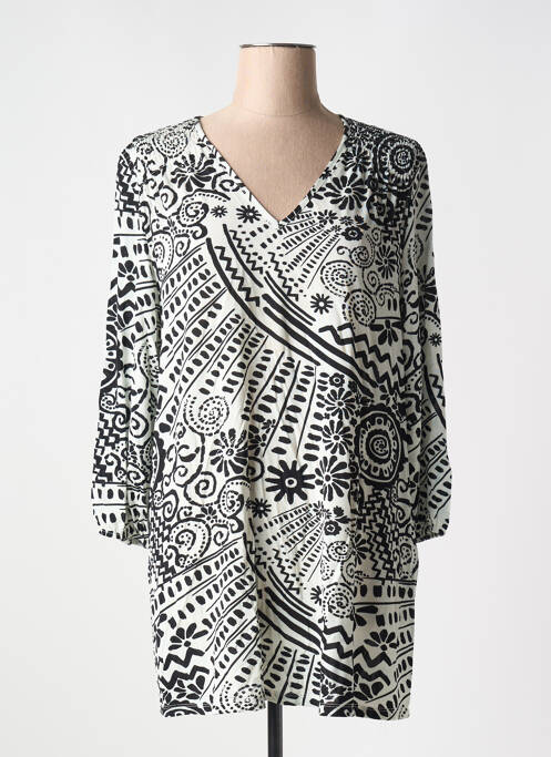 Tunică mâneci lungi negru SOPHIA CURVY femeie