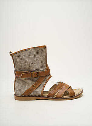 Sandale/Pantofi decupați maro NINETTE EN FLEUR femeie