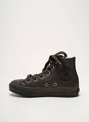 Adidași țesătură satinată vârf rotund maro CONVERSE fată