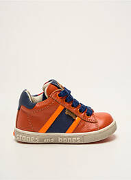 Adidași material neted vârf rotund portocaliu STONES AND BONES băiat