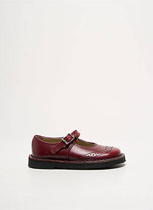 Balerine material neted vârf rotund roșu START RITE SHOES fată