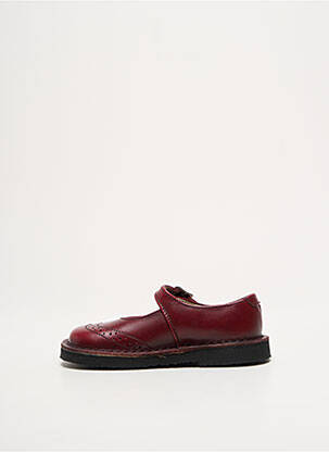 Balerine material neted vârf rotund roșu START RITE SHOES fată