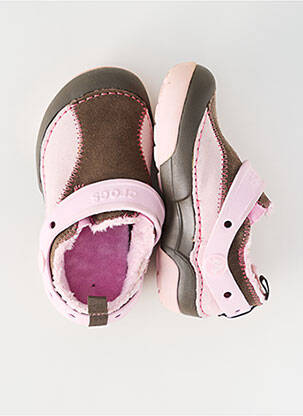 Papuci/pantofi de casă vârf rotund vârf rotund roz CROCS copil