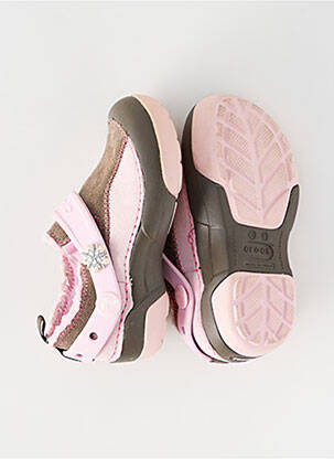 Papuci/pantofi de casă vârf rotund vârf rotund roz CROCS copil