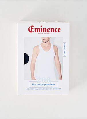 Tricou croială cambrată bretele subțiri albastru EMINENCE bărbat