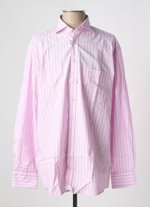 Cămașă cu mâneci lungi roz SEIDEN STICKER bărbat