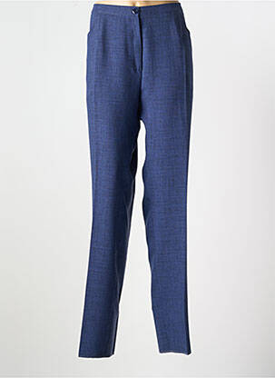 Pantalon drept talie elastică mărime normală albastru GRIFFON femeie