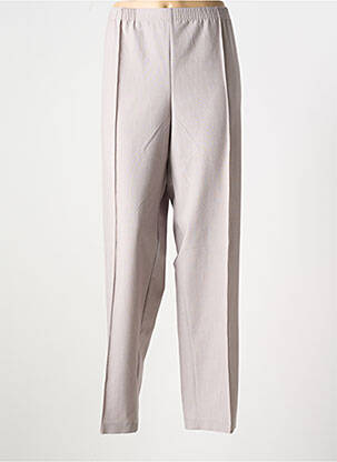 Pantalon drept talie elastică mărime normală gri GRIFFON femeie