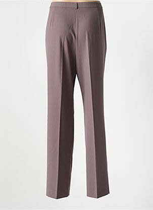 Pantalon drept țesătură crep mărime normală maro SYM femeie