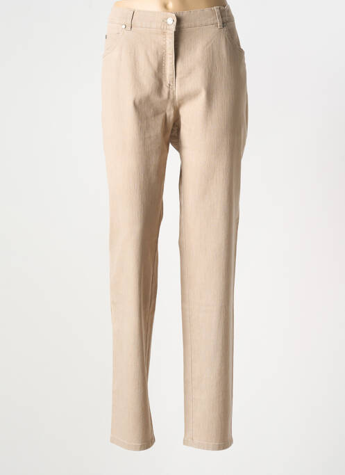 Blugi cu croială slim bej GERKE MY PANTS femeie