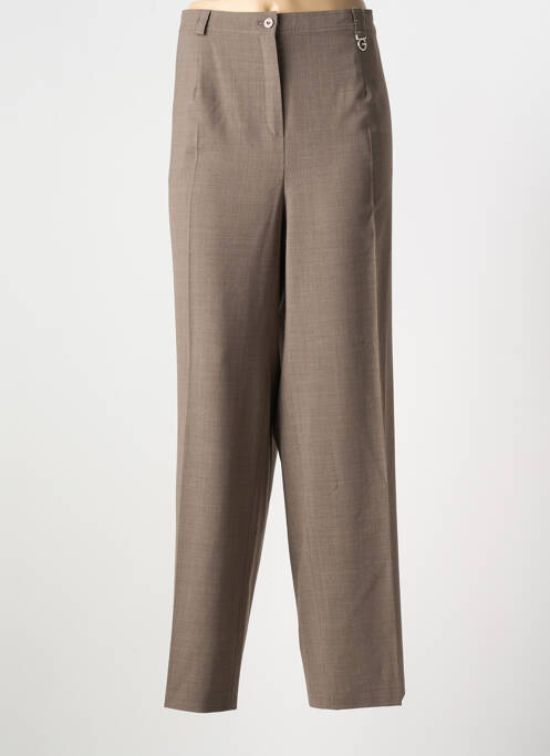 Pantalon drept elasticitate mărime normală maro GELCO femme