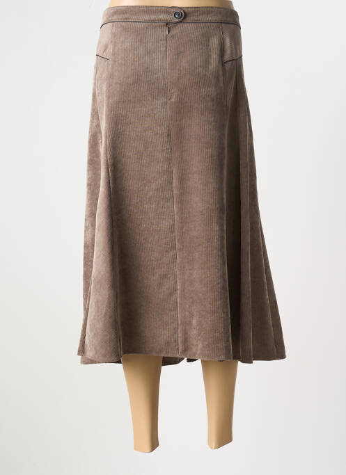 Fustă midi maro GELCO femeie