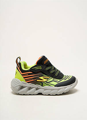 Adidași imprimare vârf rotund negru SKECHERS băiat
