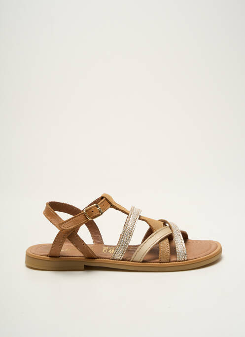 Sandale/Pantofi decupați maro BELLAMY fată