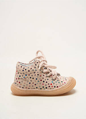 Ghete nubuc vârf rotund roz BELLAMY fille