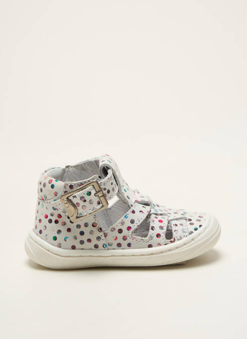 Sandale/Pantofi decupați alb BELLAMY fată