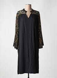 Rochie midi mâneci lungi mâneci lungi negru MAT. femeie
