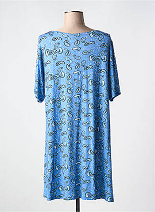 Rochie scurtă mâneci scurte mâneci scurte albastru YESTA femeie