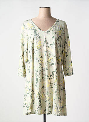 Rochie scurtă mâneci 3/4 mâneci 3/4 verde YESTA femeie