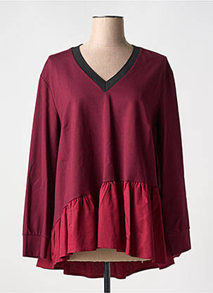 Tunică mâneci lungi roșu MAT. femeie