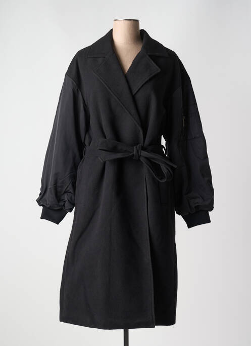 Palton lung negru YESTA femeie