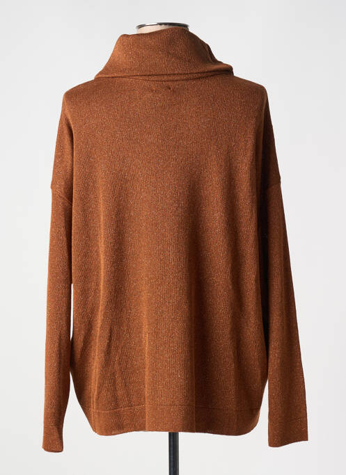 Pulover cu guler înalt portocaliu MAT. femeie