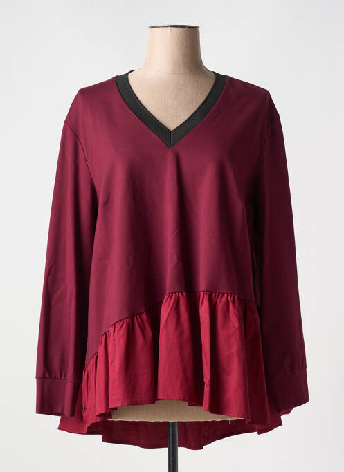 Tunică mâneci lungi roșu MAT. femeie