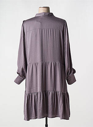 Rochie midi croială fluidă mâneci lungi violet YESTA femeie
