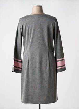 Rochie midi mâneci lungi mâneci lungi gri OPEN END femeie